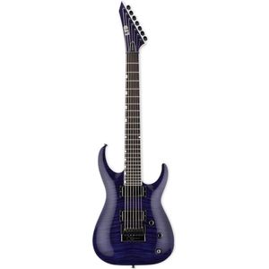 ESP LTD SH-7 See Thru Purple Brian Head Welch Signature 7-snarige elektrische gitaar met koffer