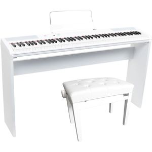 Fazley FSP-200-W digitale piano wit + onderstel wit + pianobank wit