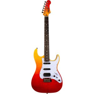 JET Guitars JS-600 Transparent Red elektrische gitaar