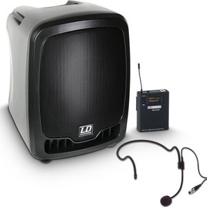 LD Systems Roadboy 65 HS draagbare PA luidspreker met headset (863 - 865 MHz)