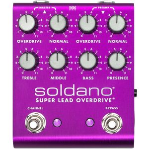 Soldano SLO Plus Purple Limited Edition 2-kanaals crunch / overdrive effectpedaal