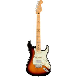 Fender Player Plus Stratocaster HSS MN 3-Color Sunburst elektrische gitaar met deluxe gigbag