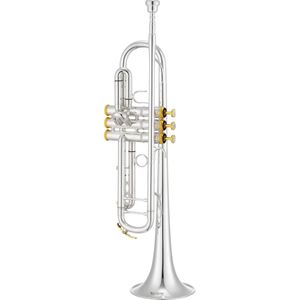 XO 1602-SS3 127 mm (verzilverd, vergulde versieringen) Bb trompet met koffer