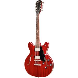 Guild Newark St. Collection Starfire I-12 Cherry Red 12-snarige semi-akoestische gitaar