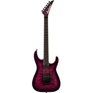Jackson Pro Plus Series Dinky DKA Q EB Transparent Purple Burst elektrische gitaar met gigbag
