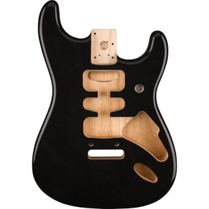 Fender Deluxe Series Stratocaster HSH Alder Body Black losse elzenhouten solid body voor elektrische gitaar