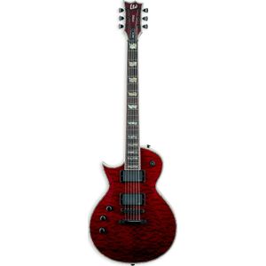 ESP LTD Deluxe EC-1000QM See Thru Black Cherry linkshandige elektrische gitaar