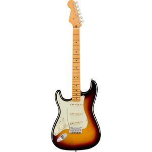Fender American Ultra Stratocaster LH Ultra Burst MN linkshandige elektrische gitaar met koffer