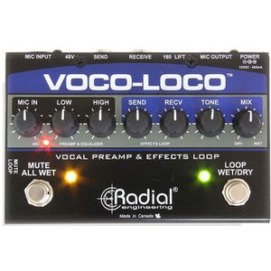 Radial Voco-Loco microfoonvoorversterker en effects-loop