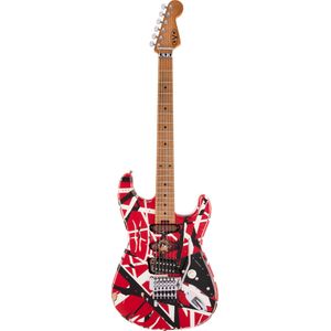 EVH Striped Series Frankie Red / White / Black elektrische gitaar