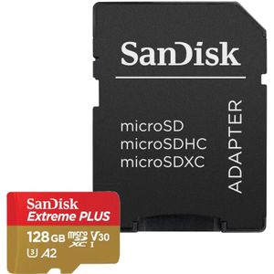 SanDisk Extreme Plus microSDXC 128 GB + SD adapter 200 MB/s 90 MB/s