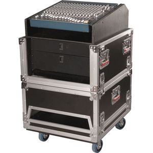 Gator Cases G-TOUR-GRC-1406 houten 14U-6U combi flightcase voor mixers