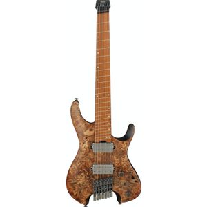 Ibanez Q Series QX527PB-ABS Antique Brown Stained 7-snarige headless elektrische gitaar met gigbag