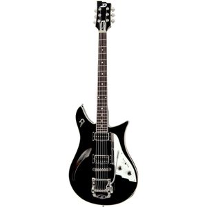 Duesenberg Double Cat Black semi-akoestische gitaar