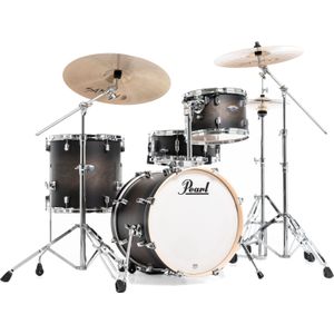 Pearl DMP984/C262 Decade Maple Satin Black Burst 4-delig drumstel