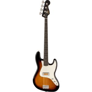 Fender Gold Foil Jazz Bass 2-Tone Sunburst EB Limited Edition elektrische basgitaar met deluxe gigbag