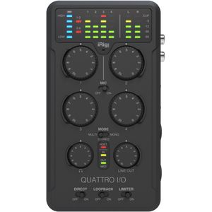 IK Multimedia iRig Pro Quattro I/O audio en MIDI interface