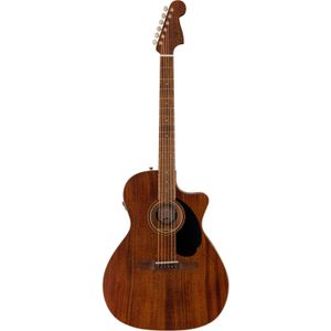 Fender Newporter Special Natural PF Black Pickguard elektrisch-akoestische westerngitaar met deluxe gigbag