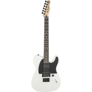 Fender Jim Root Telecaster EB Flat White elektrische gitaar met deluxe black tweed koffer
