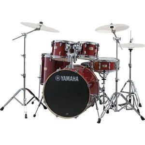 Yamaha SBP2F5 Stage Custom Birch Cranberry Red 5d. rock / fusion drumstel inclusief hardware