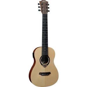 LAG Guitars Travel Tiki 150 TKT150E Tiki Uku Mini Guitar elektrisch-akoestische reisgitaar met gigbag