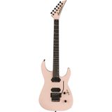 Jackson American Series Virtuoso EB Satin Shell Pink elektrische gitaar met  Jackson Foam Core Case