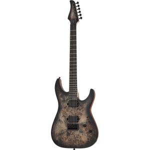 Schecter C-6 Pro Charcoal Burst elektrische gitaar