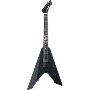 ESP James Hetfield Signature Vulture Black Satin elektrische gitaar met koffer