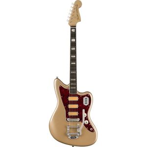 Fender Gold Foil Jazzmaster Shoreline Gold EB Limited Edition elektrische gitaar met deluxe gigbag