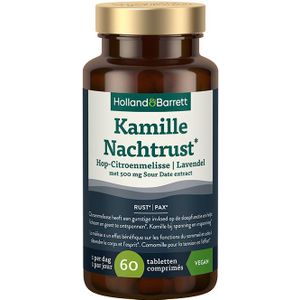 Holland & Barrett Kamille Nachtrust* Hop-Citroenmelisse Lavendel Met 500mg Sour Date Extract - 60 capsules