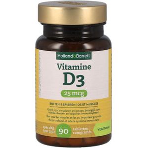 Holland & Barrett Vitamine D3 25 mcg - 90 tabletten