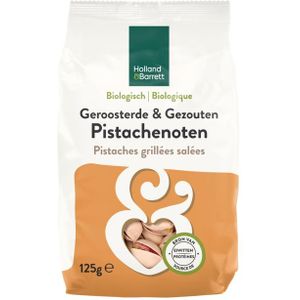 Holland & Barrett Geroosterde & Gezouten Pistachenoten Bio - 125g