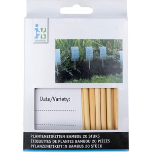 Intratuin plantlabel bamboe D 0,5 H 13 cm 20 stuks