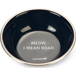 Beeztees kattenvoerbak Roar zwart D 13 H 4 cm