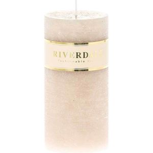 Riverdale stompkaars Pillar beige 60 uur D 7 H 14 cm