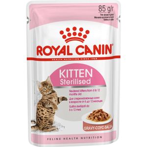 Royal Canin kattenvoer in saus gesteriliseerde kittens 85 g 12 stuks
