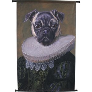 HD Collection wandkleed Hond bruin 110 x 83 cm
