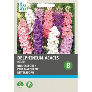 Intratuin bloemenzaad Ridderspoor dubbel gemengd (Delphinium ajacis)