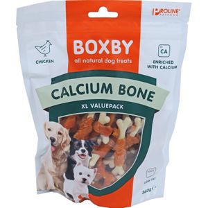 Proline Boxby hondensnoepjes Calcium botjes kip 360 g