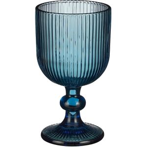 Mica Decorations wijnglas Merlot blauw 250 ml