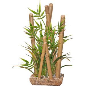 Sydeco aquarium decoratie bamboe naturel 10 x 10 x 25 cm