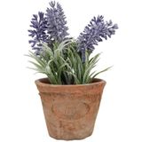 Esschert Design kunstplant Lavendel in pot | Ø 8,9 H 15 cm | voor binnen