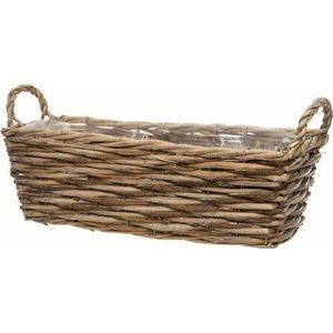 Plantenbak buiten naturel 35 x 13 x 11 cm | Intratuin