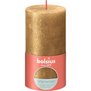 Bolsius Stompkaars Shimmer Gold - 13 cm / ø 7 cm