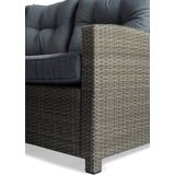 Tierra Outdoor 6 persoons loungeset Wilson grijs | 208 x 93 cm