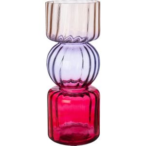 Intratuin vaas Deser rood / paars / oranje D 9,5 H 25 cm