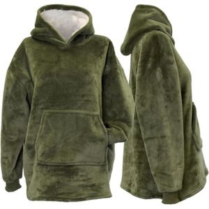 Unique Living hoodie Kids groen onesize