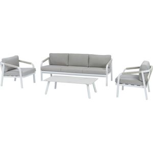 5 persoons loungeset Alexa wit | 369 x 164 cm | Intratuin
