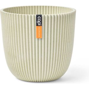 Capi Europe Bloempot binnen Groove beige Ø 25 H 23 cm