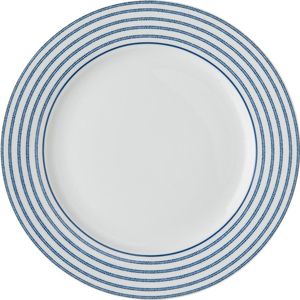 Laura Ashley ontbijtbord Candy Stripe blauw D 20 H 1,9 cm